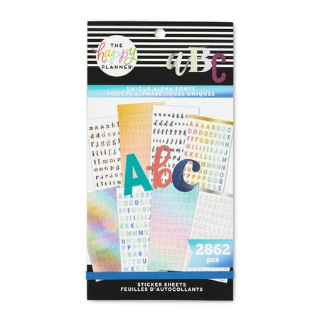 UPC: 0673807653726 | The Happy Planner Value Pack Stickers – Unique Alpha Fonts