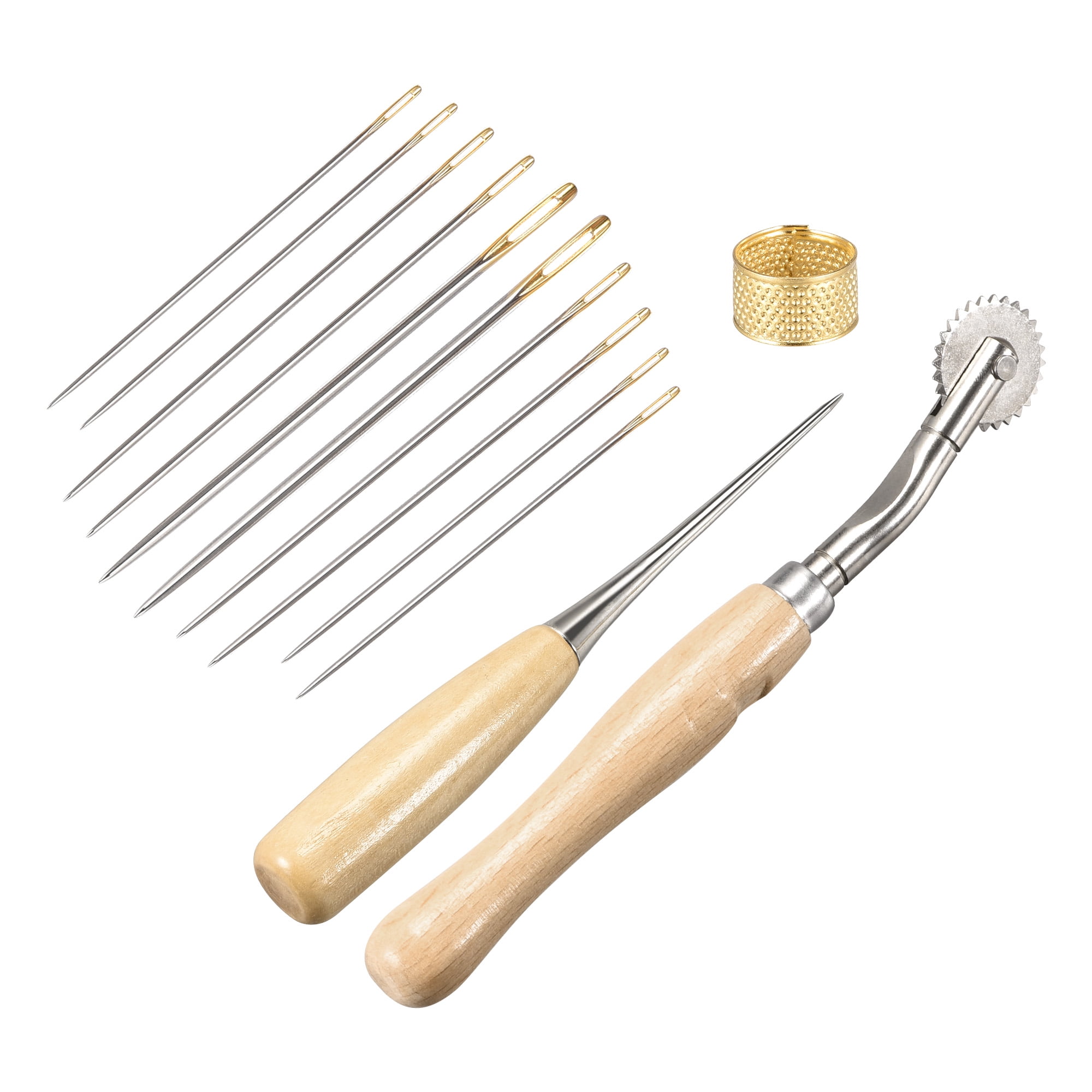 Uxcell Leather Hand Stitching Tools Set Includes Sewing Needles