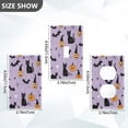 thumbnail image 7 of Yayeee Toggle Light Switch Wall Plate 1-Gang 4.5"x2.7" Home Decorative Outlet Cover, Light Purple Halloween Black Cat, 7 of 7