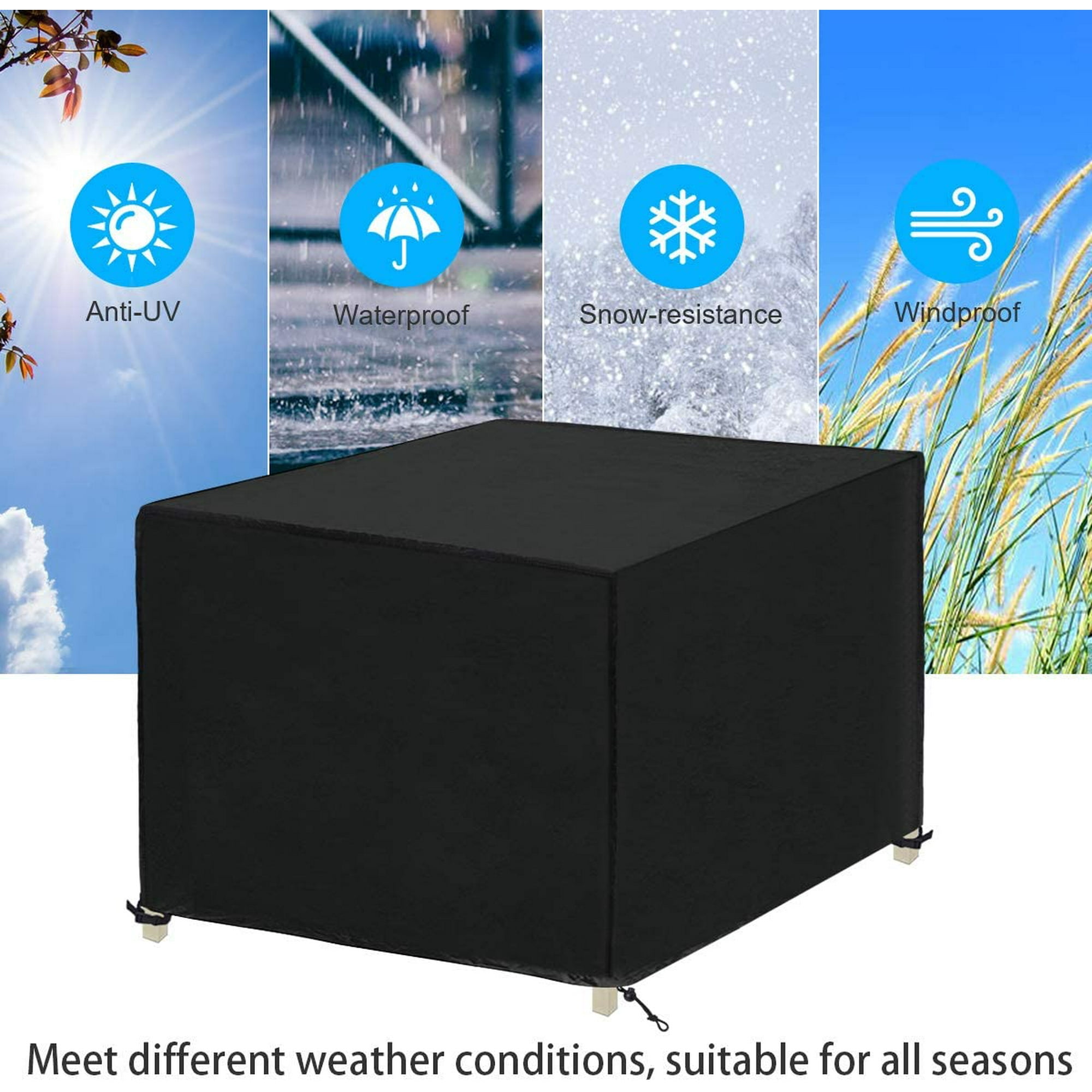 Housse Salon De Jardin 125x125x74cm (LxWxH) Table De Jardin