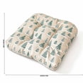 thumbnail image 3 of Christmas U-Shaped Chair Cushions,16"x16"Soft Comfortable Linen Textured Chair Pads Non Slip Seat Cushions for Indoor Dining Room and Kitchen Chairs, 3 of 7