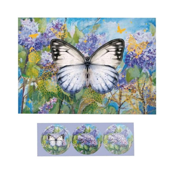Greeting Card - Party Greeting Card - 3D Greeting Cards Butterfly Up Card with Envelopes & Stickers Foldable Popup Christmas Cards Anniversary Cards for Birthday Celebration Thinking of You Mother'S