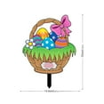 thumbnail image 3 of YIMWNYI Easter Acrylic Bunny Outdoor Patio Ground Plug Garden Decorative Insert Signs, Durable Metal Stakes for Front Porch, Yard, Garden, and Patio Decorations, 3 of 3
