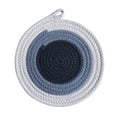 thumbnail image 2 of Siruishop Braided Place Mat Non Slip Cotton Rope Placemat for Kitchen Countertop Decor Gray 24cm, 2 of 8