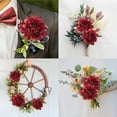 thumbnail image 5 of 3-Head Dahlia Artificial Flowers - Realistic Mum Stems For Fall Wedding Bouquets, Thanksgiving Centerpieces And Seasonal Home Decor, 5 of 8