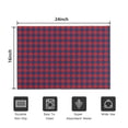 thumbnail image 5 of Red Blue Checkered Pattern Door Rugs,Washable Non Slip Door Mats Indoor,Decorative Door Mats,Entry Mat Indoor for Entrance,Bedroom,Kitchen,Bathroom,16"x24", 5 of 6
