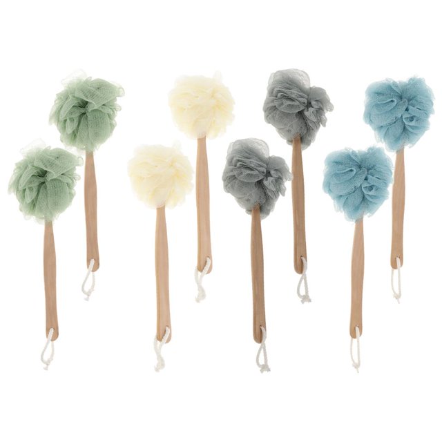 8 Piezas de de para , , Exfoliante Corporal, Puff, Scrunchie, Depurador Trasero para Yuyangstore Puff de ducha 14 pulgadas