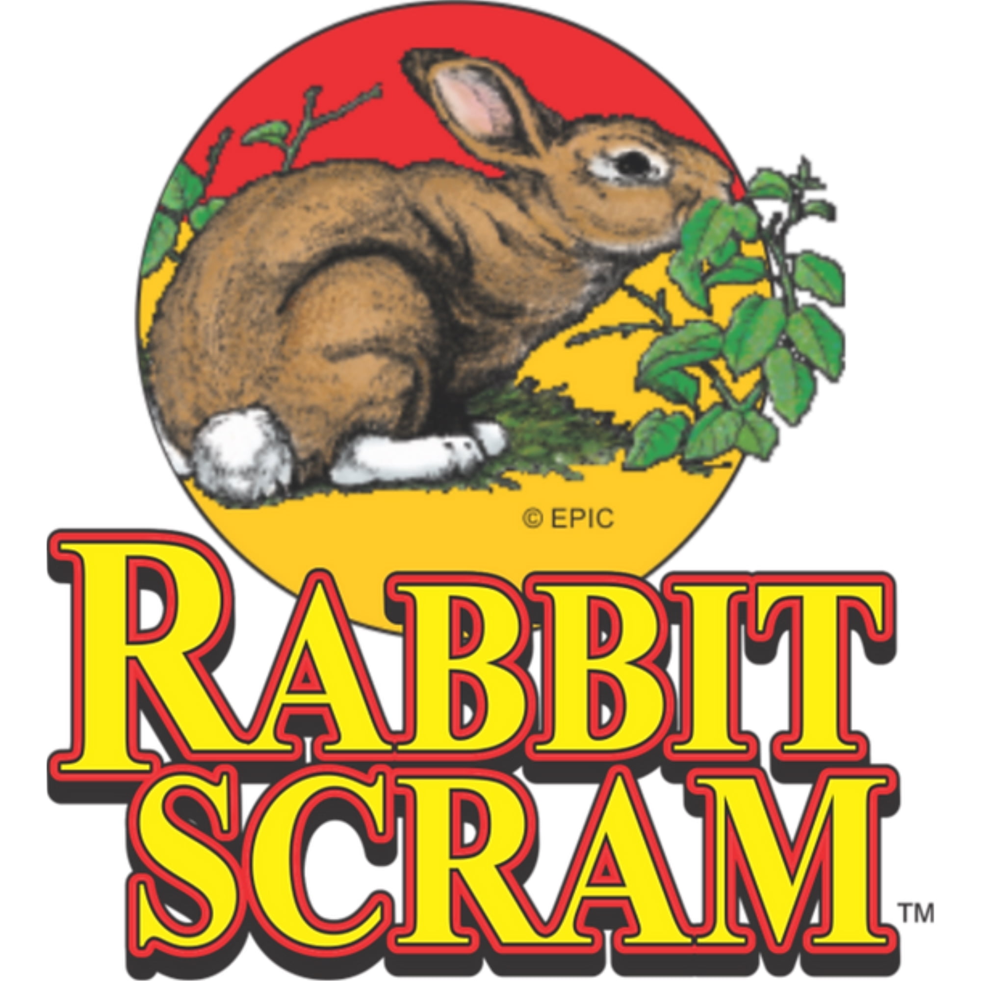 EPIC Rabbit Scram All Natural Granular Repellent, Plastic Resealable Container, 25lbs