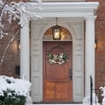 thumbnail image 2 of Rattan Bows And Balls Pine Wreath, 2 of 3