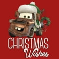 thumbnail image 2 of Junior's Cars Merry Christmas Mater Graphic Tee Red Small, 2 of 3