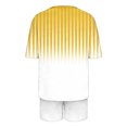 thumbnail image 4 of Conjunto de pijama de mujer de moda de color sólido de manga corta cuello redondo y pantalones con poliéster suave, desgaste de casa transpirable para verano diario, 4 of 9