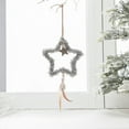 thumbnail image 2 of LanSuare Christmas Fluffy Star Hanging Ornaments, Five Point Star Xmas Tree Pendant, Suitable for Porch, Wall, Indoor Home Decor, Front Entry, Christmas Tree Decor, 2 of 6