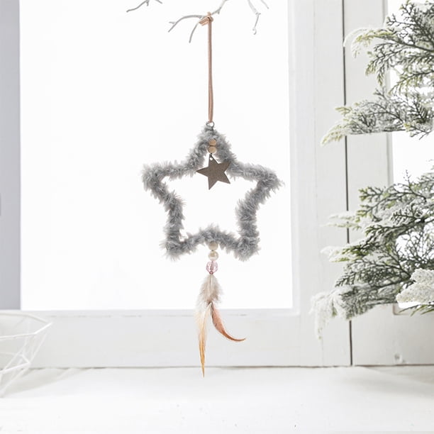 Adornos navideños, regalos navideños, adornos para árbol de Navidad, decoración de habitación, estrella de peluche, decoración navideña, regalo, festival.