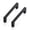 3" hole center-25, variant on Cabinet & Furniture Pulls 30 Pack 5" hole center Matte Black Slim Square Drawer Hardware