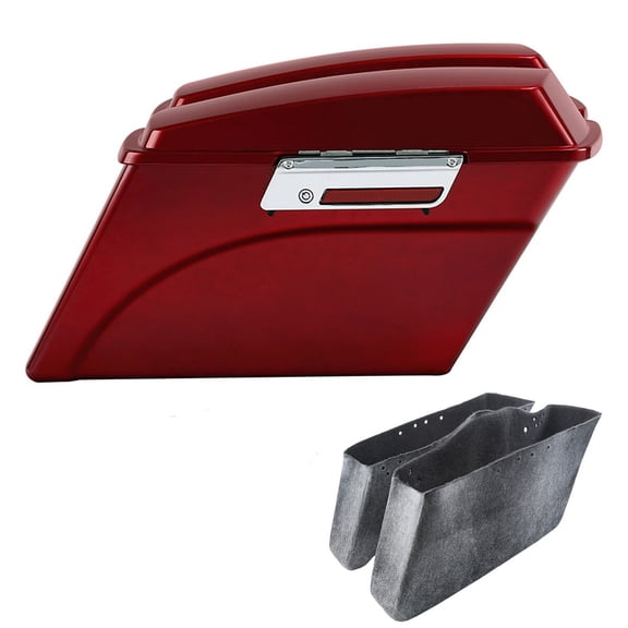 Red Hard Saddlebags Fit For Harley Touring Road Electra Street Glide 1994-2013