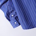thumbnail image 5 of GigrtiJin Mens Long Sleeve Shirts Casual Striped Button down Lapel Shirt Fashion Loose Solid Color Cardigan Top, 5 of 5