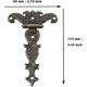thumbnail image 3 of 2x Retro Bronze Hinges Zinc Alloy Furniture Hinge with Screws for Jewelry Boxes Cupboard Doors, 3 of 5