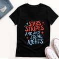 thumbnail image 3 of Fashion Retro Stars Stripes and Equal Rights T-shirt, 3 of 7