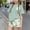 Green, variant on Girls Pink Daisy Print 2 Piece Shorts Set Summer Outfit Short Sleeve T-Shirt and Matching Shorts Stretchy Loungewear Pjs for Kids Sizes 3-15 Years,Size 7-8 T