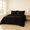 Black, variant on Microfiber Comforter 5-Piece Bedding Set – Ultra Soft All-Season Bed in a Bag with Comforter, Fitted & Flat Sheets, Pillowcases & Shams