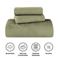 thumbnail image 5 of BNM 3 Piece Cotton Matelasse Scroll Bedspread Set, Queen, Sage, 5 of 10