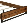 thumbnail image 4 of Magnificent Full Size Panel Bed In Mahogany Wood Brown- Saltoro Sherpi, 4 of 5