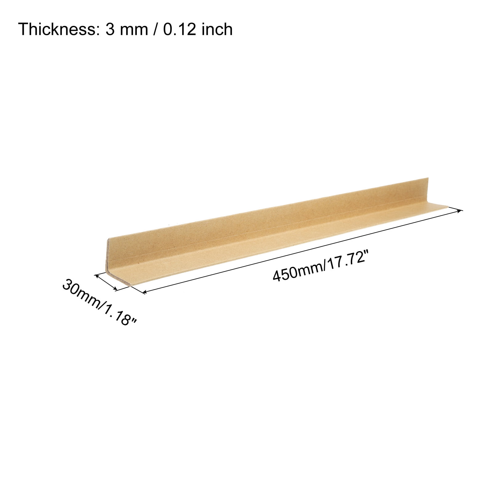 Adjustable Cardboard Corner Protector Package Frame Protectors 450x30mm Thick 3mm 24 Pack