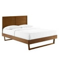 thumbnail image 3 of Modway Marlee Twin Wood Platform Bed with Angular Frame in Walnut, 3 of 11