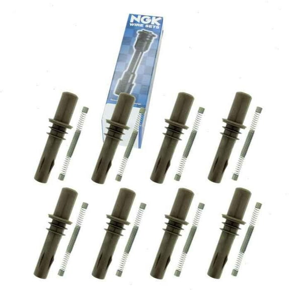 8 pc NGK Ignition Coil Boots compatible with Ford Explorer 4.6L V8 2008-2010