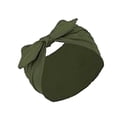 thumbnail image 3 of Elegant Bow Knot Solid Wide Headband For Sports Yoga Daily Use Soft Absorbent Hair Band Face Washing, Army Green, 3 of 3