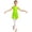 Fluorescent Yellow, variant on Raenseen Kids Girls Halter Tassel Sleeveless Shiny Gymnastics Leotard Modern Jazz Latin Dance Performance Dancewear Blue 6