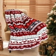 thumbnail image 6 of EWASWON Christmas Throw Blanket - Holiday Reindeer Snowflake Printed - Flannel Soft Cozy - Winter Warm Sofa Couch Decor for Christmas Party & Family, 6 of 6