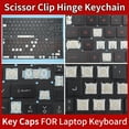 thumbnail image 1 of Replacement English Key Cap For MSI GF66 MS-1582 GF76 GL76 GL66 MS-17L1 MS-17H3 Keyboard Keys Keycaps 2 Keycap and Hinge, 1 of 5