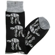 Star Wars Socks AT-AT Pattern Men's Crew Socks Shoe Size 6-12