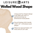thumbnail image 2 of Welled Wood Surface, Round Scallops Shaped, 12.8" X 10", For Wooden Trays, Crafts And Decorations, Welled Center For Resin Design Or Paint - Decoupage, Engraving, Wood Burning, 2 of 7