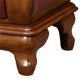 thumbnail image 3 of Oxblood Red Two-Tone Wooden Bombay 3 Drawer Chest, 3 of 8