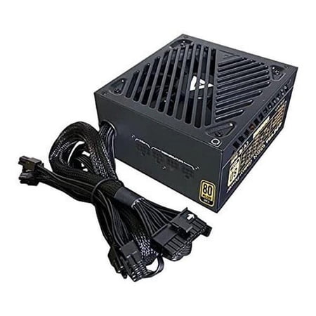 Apevia Galaxy ATX-GX650W 650W 80+ Gold Semi-Modular Gaming Power Supply – ATX12V 2.3, Active PFC, 115-230V, Black Sandblasted