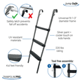 thumbnail image 2 of Trampoline Pro 3-Step Universal Trampoline Ladder with Safety Latch and Tool Free Assembly, 2 of 8