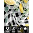 thumbnail image 7 of Lemon Check Cloth Napkins Set of 8 Reusable Dinner Napkins, Black Plaid Eucalyptus Farm Country Flower Cocktail Napkin Washable Table Napkins for Wedding/Holiday Party/Baby Shower 20"x20", 7 of 7