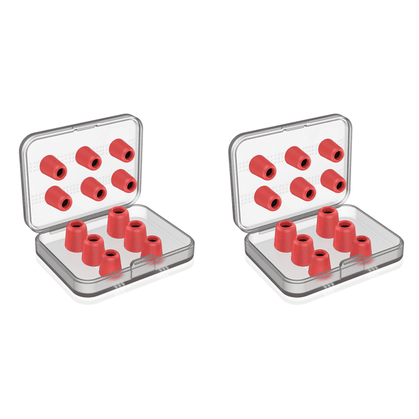 Comply Foam Tips Fundas Compactas Y Ligeras para () Rojo