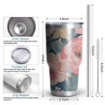 thumbnail image 6 of 30oz Pioneer Flower Tumblers Stainless Steel Tumbler with Lid and Straw,Vacuum Insulated Double Wall Travel Tumbler Cups Mug with Cleaning Brush for Coffee,Tea, 6 of 7
