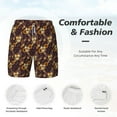 thumbnail image 5 of Lsque Mens Swim Trunks Sunflowers with Skull and Hand Pattern - Bathing Suit Compression Liner - Beach Swim Shorts Swimwear - (S-3XL) - Stretch Quick Dry -X-Large, 5 of 9