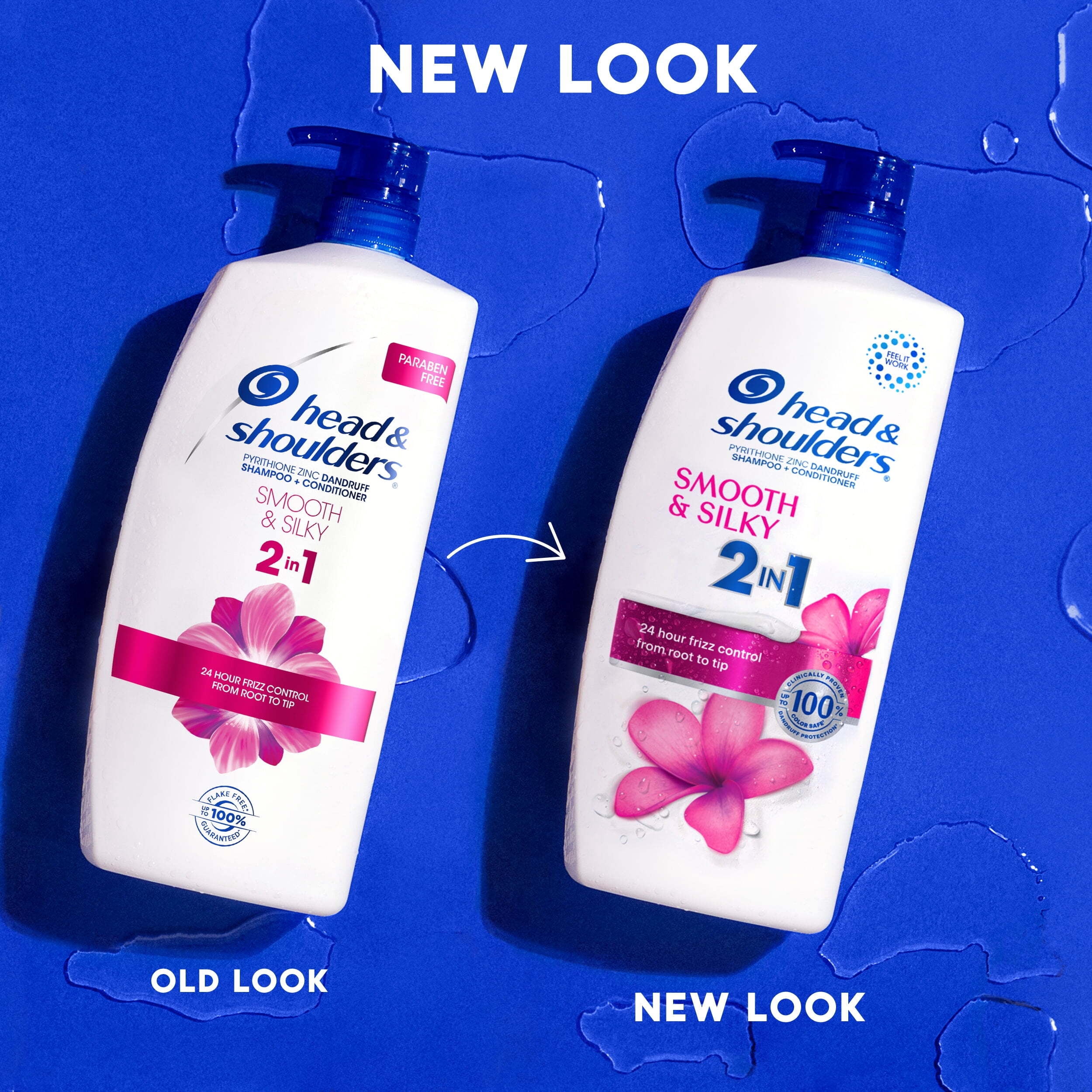 Head and Shoulders 2 in 1 Dandruff Shampoo and Conditioner, Smooth and Silky, 28 oz