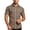 #04 Brown 【Mix, Match & Rotate: Stock Up on Daily Colors】, variant on Men's Summer Lapel Button Striped Shirt Casual Short Sleeve Tops Lightweight Breathable Comfortable Fashion Daily Office Beach Vacation Outfits | JASKFLY,Army Green L
