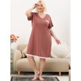 thumbnail image 3 of Camisón de mujer Agnes Orinda Tallas grandes Vestido de lunares San Valentín 4XL, 3 of 6