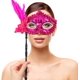 thumbnail image 4 of Mascarillas de carnaval con palos - mascarillas de fiesta de mujeres decoradas con trajes de fiesta de Venecia desfile de moda, 4 of 4