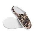 thumbnail image 3 of Disketp Pug Women's Men's Slippers Plush Slip-On House Slipper for Winter Indoor Soft Cushion Non-slip Fluffy Slides Slippers-37/38, 3 of 7