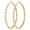 Gold-60mm, variant on VEEDOFA Women's 14K Gold Plated 925 Silver Heart CZ Hoop Earrings, Hypoallergenic Sparkly Jewelry Gift