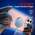 thumbnail image 3 of for iPhone 15 Pro Luxury Magnetic Case, [Military Drop Protection] [Compatible with MagSafe] Anti-Scratch Shockproof Matte Ultra Slim Lightweight Translucent Case for iPhone 15 Pro, Hotpink, 3 of 7