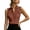 Brown, variant on Womens Cotton Sleeveless Button Down Shirts- V Neck Summer Collared Casual Workwear Loose Fit Office Blouses White Size S